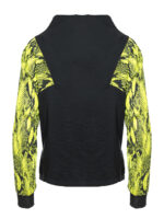 Bluza cu maneci print acid lime Blouse with acid lime sleeves - imagine 2