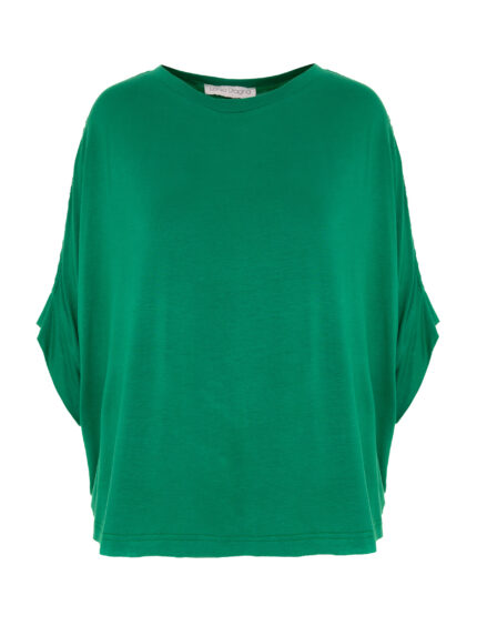 Tricou din bumbac verde Green cotton T-shirt