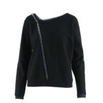 Bluză cu detalii metalice