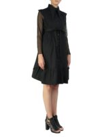 Shirt dress with oversize collar and belt on the waist - imagine 4