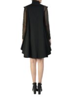 Shirt dress with oversize collar and belt on the waist - imagine 5