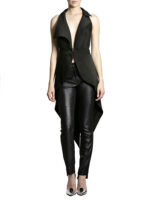 Tuxedo vest with X brace