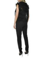 Bluza tip hanorac din plasă cu inserții colorate - imagine 3