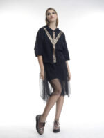 Black hoodie with gold pattern - imagine 2