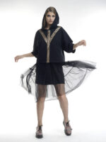 Black hoodie with gold pattern - imagine 4