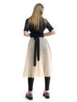 Gingham black shirt with adjustable waist - imagine 3