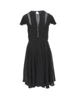 Midi dress with open back and dots pattern - imagine 4