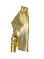 Bluză aurie cu fermoar și mâneci lungi - imagine 6