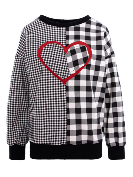Bluza Stil Hanorac Demi Coeur