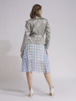 Jachetă argintie impermeabilă cu glugă detașabilă - imagine 5