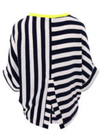 Tricou oversize cu dungi - imagine 2