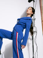 Sacou albastru cu cordon - imagine 2