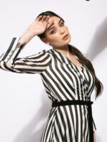 Rochie petrecuta din voal Wrap dress with veil - imagine 3