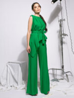 Pantaloni verzi din vascoza - imagine 4