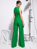 Pantaloni verzi din vascoza - imagine 3