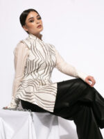 Camasa alba din paiete White sequined shirt - imagine 5