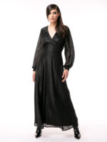 Rochie lunga cu decolteu in V Long dress with V-neckline