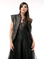 Vesta cu fermoar in talie - Vest with zipper at the waist - imagine 3