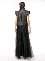 Vesta cu fermoar in talie - Vest with zipper at the waist - imagine 4