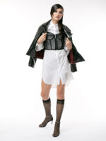 Corset negru din plasa Black mesh corset - imagine 2