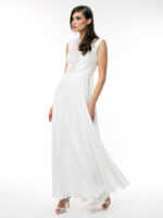 Rochie lunga alba - Long white dress - imagine 3