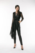 Bluza cu fusta asimetrica Blouse with asymmetric skirt - imagine 2