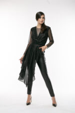 Bluza cu fusta asimetrica Blouse with asymmetric skirt - imagine 3