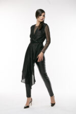 Bluza cu fusta asimetrica Blouse with asymmetric skirt - imagine 4