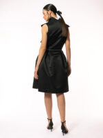 Vesta neagra cu fermoar in talie - imagine 5