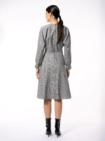 Rochie Gri Asimetrică Irish Tartan - imagine 3