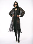 Rochie din organza stil trench