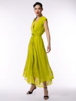 Rochie Veil Acid Lime - imagine 2
