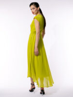 Rochie Veil Acid Lime - imagine 4