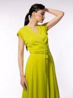 Rochie Veil Acid Lime - imagine 3