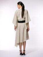 Bluza Kimono în Dungi cu Cordon - imagine 5
