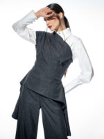 Vestă gri cu irizații aurii Cathrine