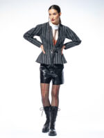 Jachetă din denim cu fermoar în talie Alice - imagine 2