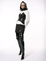 Corset negru din paiete - imagine 2