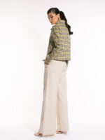 Jachetă Audrey houndstooth galben - imagine 5