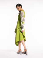 Rochie Leah cu mâneci din voal imprimat - imagine 5