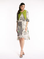Rochie Marie cu print arhitectural