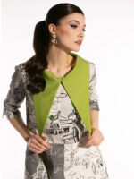 Rochie Marie cu print arhitectural - imagine 3