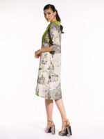 Rochie Marie cu print arhitectural - imagine 4