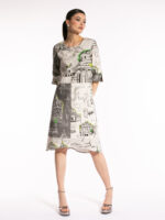 Rochie Marie cu print arhitectural - imagine 6