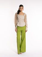 Bluză cu mâneci din voal și decolteu pătrat Ismera - imagine 4