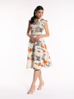 Rochie alba cu print Kara - imagine 2
