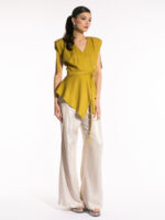 Bluză cu umeri supradimensionați - imagine 3