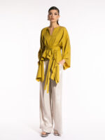 Bluză stil kimono Yellow Safari Gia - imagine 2