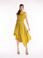 Rochie cu decolteu asimetric Yellow Safari - imagine 3