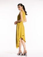 Rochie cu decolteu asimetric Yellow Safari - imagine 5